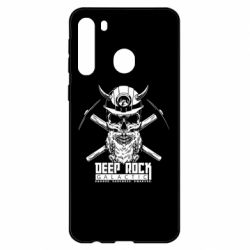 Чехол для Samsung A21 Deep Rock Galactic skull - PrintSalon