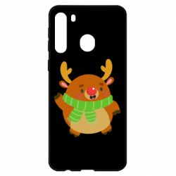 Чехол для Samsung A21 Deer in a scarf - PrintSalon