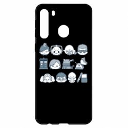 Чехол для Samsung A21 Doctor who icons - PrintSalon