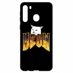 Чехол для Samsung A21 Doom меов cat - PrintSalon