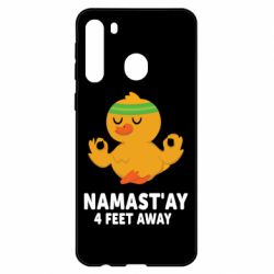 Чехол для Samsung A21 Duck Namast'ay Away - PrintSalon