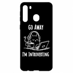 Чехол для Samsung A21 Go away i'm introverting - PrintSalon