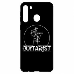 Чехол для Samsung A21 Guitar player. - PrintSalon
