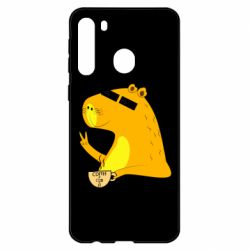 Чехол для Samsung A21 Капибара Программист - PrintSalon