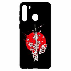 Чехол для Samsung A21 katana in sakura