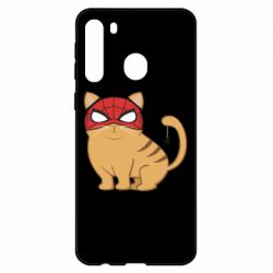 Чехол для Samsung A21 Кот паук - PrintSalon