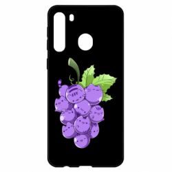 Чехол для Samsung A21 Кот-виноград - PrintSalon