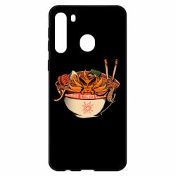 Чехол для Samsung A21 Kurama in ramen - PrintSalon