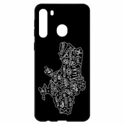 Чехол для Samsung A21 Map Ukraine