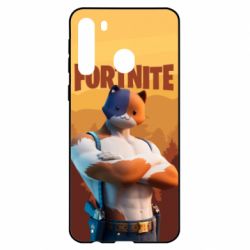 Чехол для Samsung A21 Meowscles and logo - PrintSalon