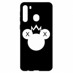 Чехол для Samsung A21 Mickey with a crown - PrintSalon