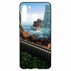 Чехол для Samsung A21 Minecraft beautiful town - PrintSalon
