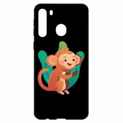 Чехол для Samsung A21 Monkey. Fuck You - PrintSalon