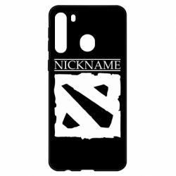 Чехол для Samsung A21 Nickname Dota - PrintSalon