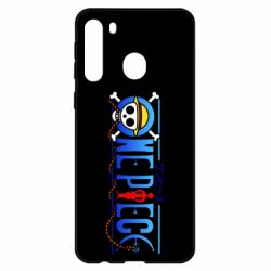 Чехол для Samsung A21 One Piece Logo Skull - PrintSalon