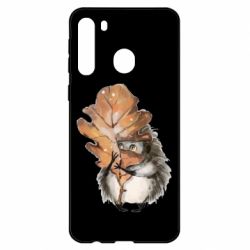 Чехол для Samsung A21 Осенний ежик