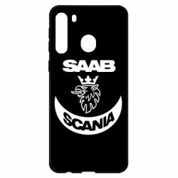 Чехол для Samsung A21 Scania SAAB logo - PrintSalon