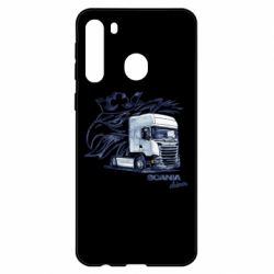 Чехол для Samsung A21 Scania watercolor art - PrintSalon