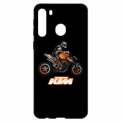 Чехол для Samsung A21 Sport Bike Art - PrintSalon