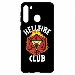 Чехол для Samsung A21 Stranger Things: Hellfire club