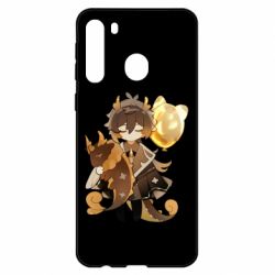 Чехол для Samsung A21 Zhongli with baloon - PrintSalon