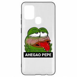 Чехол для Samsung A21s Аhegao PePe - PrintSalon