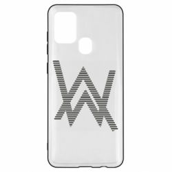 Чехол для Samsung A21s Alan Walker logo stripes - PrintSalon