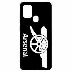 Чехол для Samsung A21s Arsenal simple logo - PrintSalon