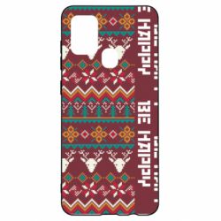 Чохол для Samsung A21s Be Happy - Deers Pattern - PrintSalon