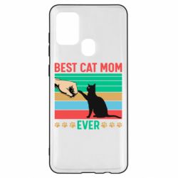 Чехол для Samsung A21s Best cat mom ever - PrintSalon