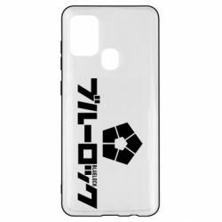 Чехол для Samsung A21s Blue Lock logo - PrintSalon