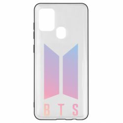 Чехол для Samsung A21s BTS gradient logo - PrintSalon