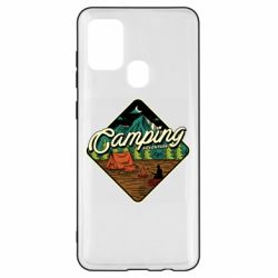 Чехол для Samsung A21s Camping and forest - PrintSalon