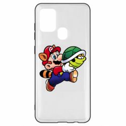 Чехол для Samsung A21s Cute Mario with turtle - PrintSalon