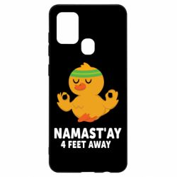 Чехол для Samsung A21s Duck Namast'ay Away - PrintSalon