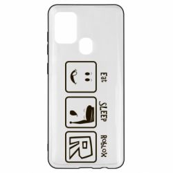 Чохол для Samsung A21s Eat Sleep Roblox - PrintSalon