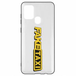 Чехол для Samsung A21s Fake taxi logo 2 - PrintSalon