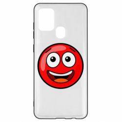 Чехол для Samsung A21s Funny Red Ball - PrintSalon