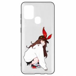 Чехол для Samsung A21s Genshin Impact Amber - PrintSalon