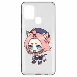 Чехол для Samsung A21s Genshin Impact chibi Diona - PrintSalon