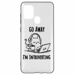 Чехол для Samsung A21s Go away i'm introverting - PrintSalon
