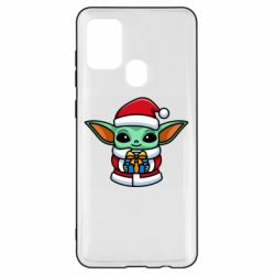 Чехол для Samsung A21s Grogu Santa Claus - PrintSalon