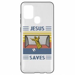 Чехол для Samsung A21s Jesus will save - PrintSalon