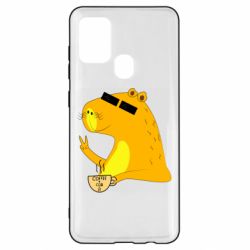 Чехол для Samsung A21s Капибара Программист - PrintSalon