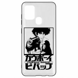 Чехол для Samsung A21s Ковбой Бибоп с ружьем - PrintSalon