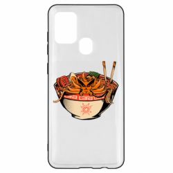 Чехол для Samsung A21s Kurama in ramen - PrintSalon