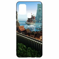Чехол для Samsung A21s Minecraft beautiful town - PrintSalon