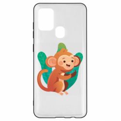 Чехол для Samsung A21s Monkey. Fuck You-PrintSalon Чехол для Samsung A21s Monkey. Fuck You
