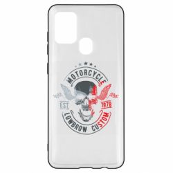 Чехол для Samsung A21s Moto skull - PrintSalon