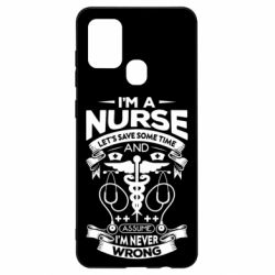 Чехол для Samsung A21s Nurse I'm Never Wrong - PrintSalon